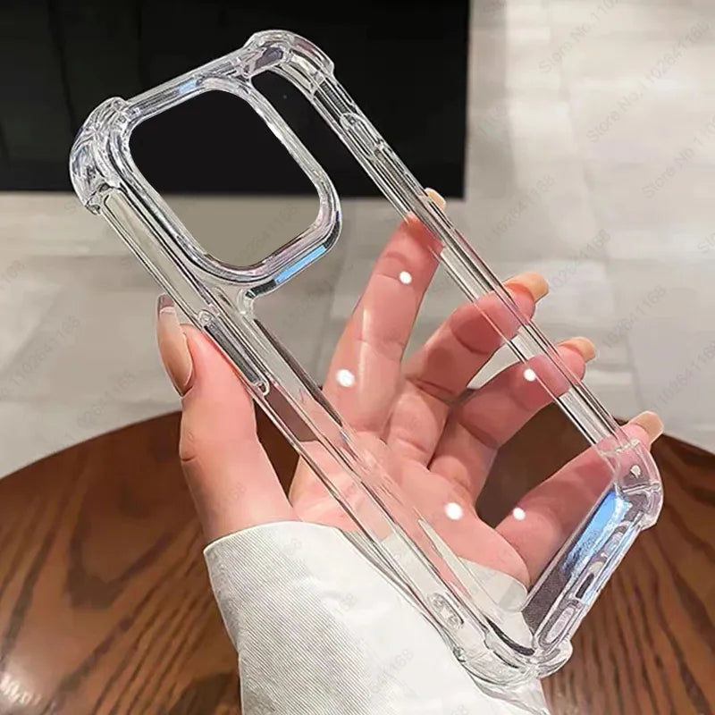 Luxury Shockproof transparent Phone Case