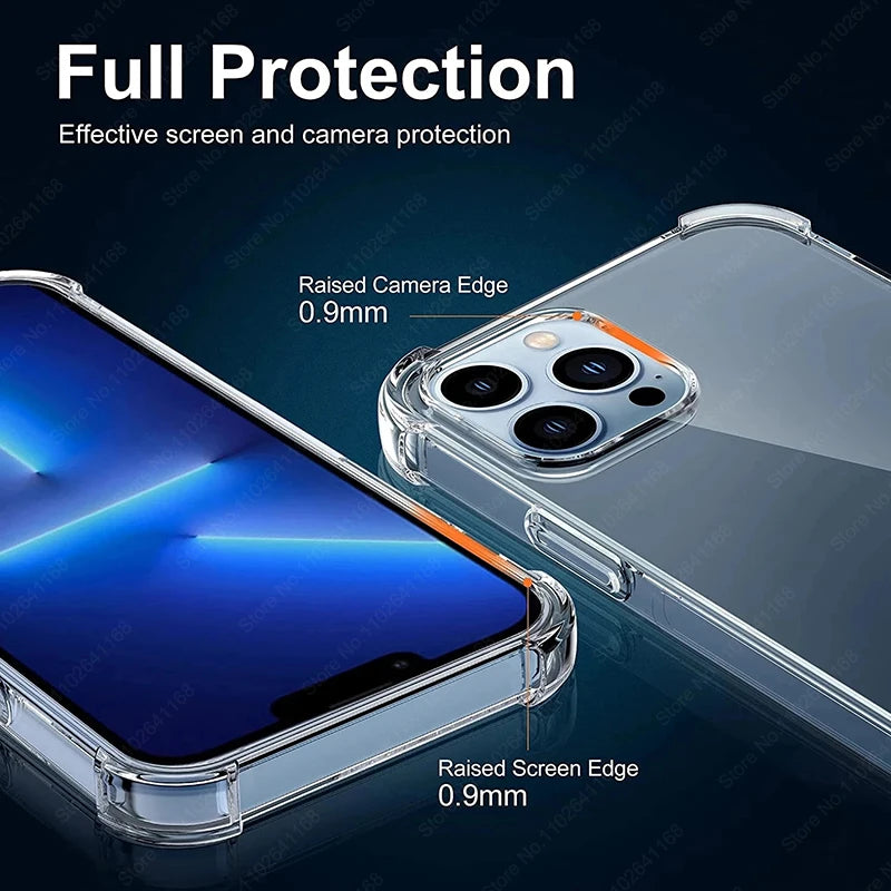 Luxury Shockproof transparent Phone Case